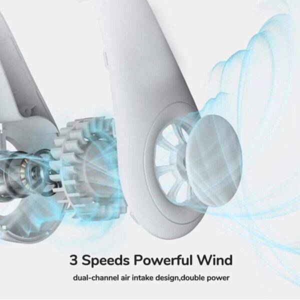 Leafless Fan USB Rechargeable Portable Outdoor Hanging Neck Fan