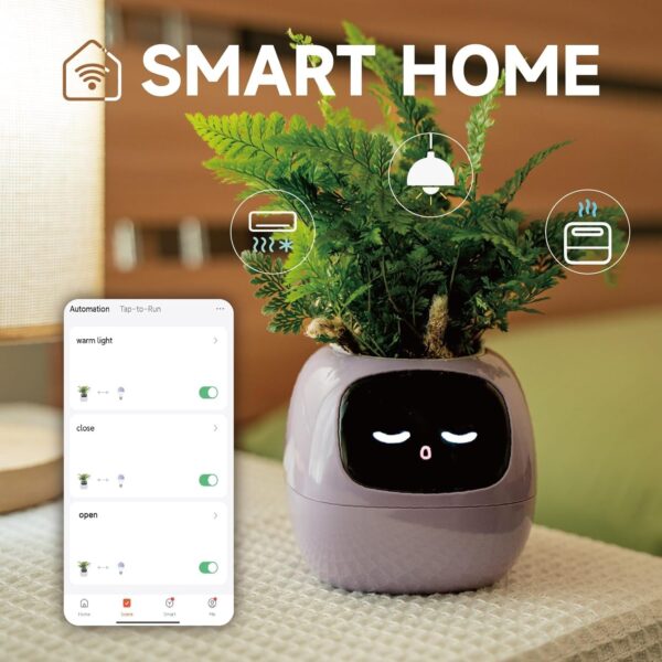 Home Garden Flower Pots Creative interaction mini smart garden indoor Smart flower planter APP Internet control Flowerpot