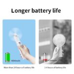 Mini Fans 4500mAh Handheld USB Rechargeable Table Desk Personal Small Fans With Powerbank