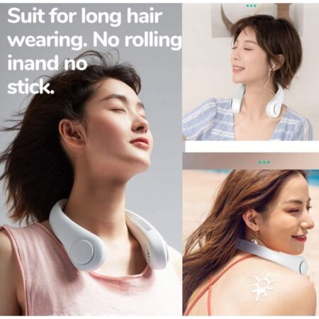 Leafless Fan USB Rechargeable Portable Outdoor Hanging Neck Fan