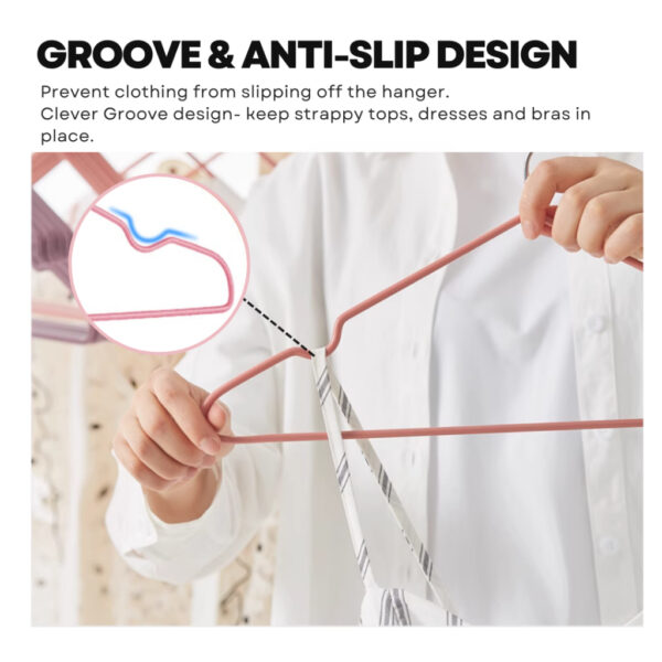 Extra Thick Stainless-Steel PVC Anti-Slip Matel Hanger, Adult, Kids Clothing Hanger.